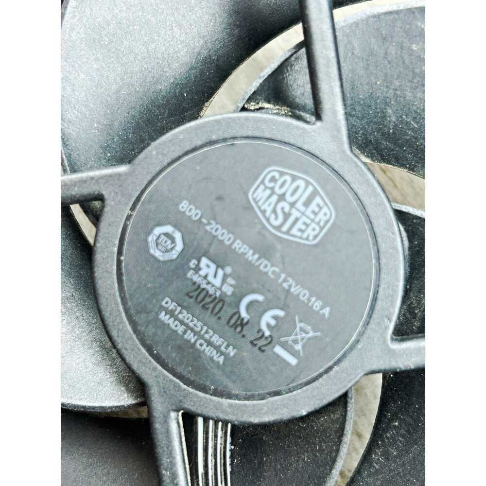 Cooler Master DF1202512RFLN 120mm PWM ARGB 4-Pin Rifle 2000RPM 69 CFM